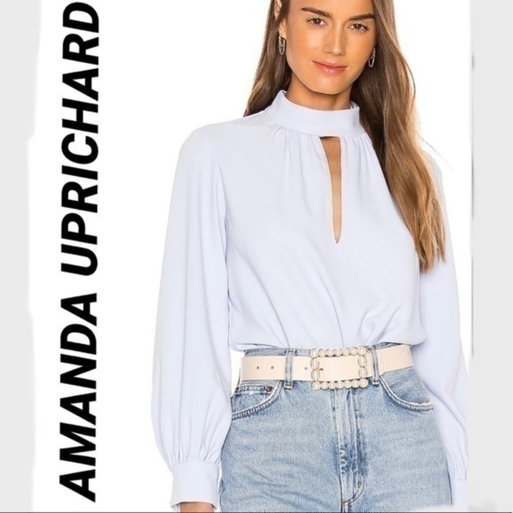 Amanda Uprichard Light Blue Bodysuit